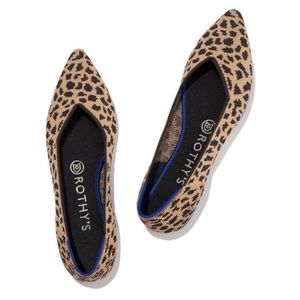 EUC Rothy’s The Point in Cheetah, size 10 (retired print)